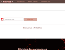Tablet Screenshot of milie-web.fr